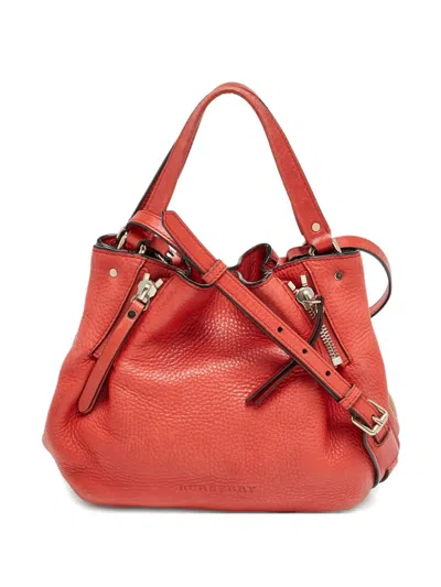 Pre-owned Burberry Maidstone Shoulder Bag In Red