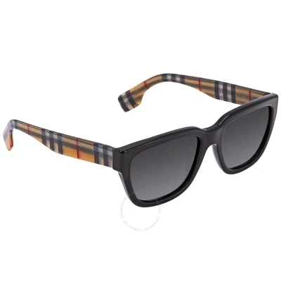 Burberry Mammoth Grey Shaded Polarized Square Ladies Sunglasses Be4277 3757t3 54