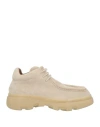 Burberry Suede Creeper Mid Shoes In Beige