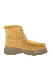 Burberry Lace-up Suede Boots With Shearling Lining In Brown