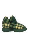 Burberry Man Ankle Boots Green Size 9 Textile Fibers In Green