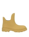BURBERRY BURBERRY MAN ANKLE BOOTS OCHER SIZE 9 RUBBER