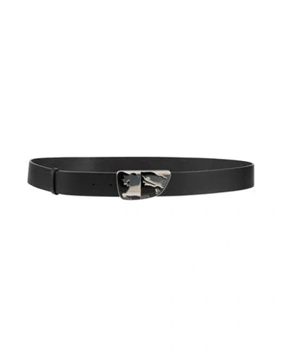 Burberry Man Belt Black Size 39.5 Calfskin
