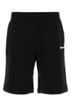 Burberry Raphael Logo Cotton Jersey Sweat Shorts In Black