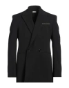 Burberry Man Blazer Black Size 46 Polyester, Wool In Black