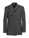 Burberry Man Blazer Charcoal Size 42 Wool In Gray