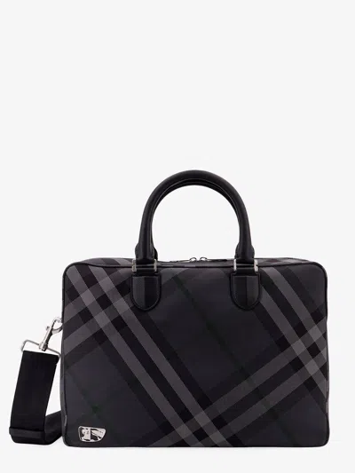 Burberry Man  Man Grey Briefcases In Gray