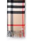BURBERRY BURBERRY MAN BURBERRY WIDE SCARF IN BEIGE CASHMERE