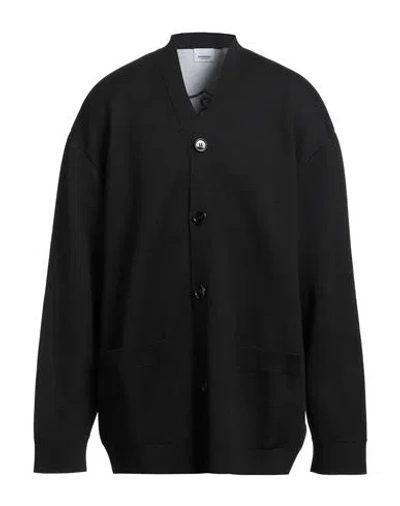 Burberry Man Cardigan Black Size L Wool, Cotton, Polyamide, Elastane