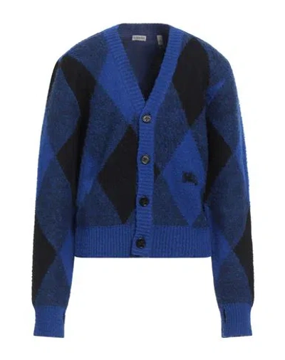 Burberry Man Cardigan Blue Size L Wool