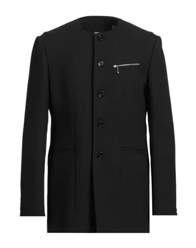 Burberry Man Coat Black Size 44 Virgin Wool