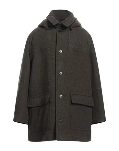 Burberry Man Coat Dark Green Size S Virgin Wool