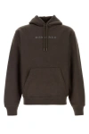 Burberry Hoodie Cotton Blend Drawstring In Brown