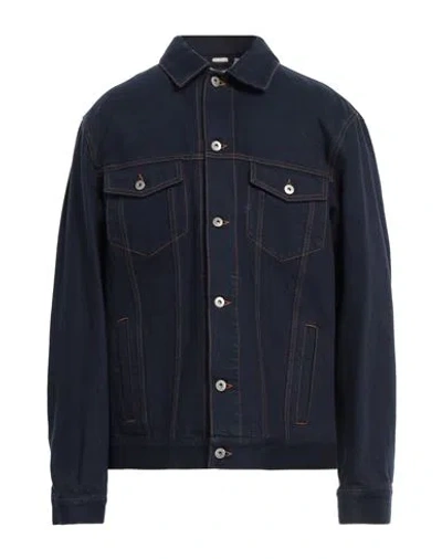 Burberry Men Denim Jacket In Blue