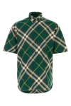 BURBERRY BURBERRY MAN EMBROIDERED COTTON SHIRT