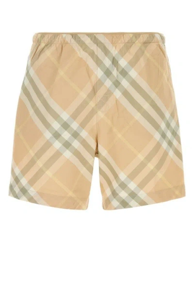 BURBERRY BURBERRY MAN EMBROIDERED NYLON SWIMMING SHORTS