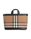 Burberry Man Handbag Camel Size - Textile Fibers, Leather