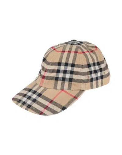 Burberry Man Hat Beige Size L Cotton