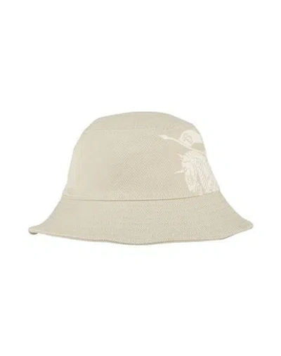 Burberry Man Hat Beige Size M Cotton, Polyester In White