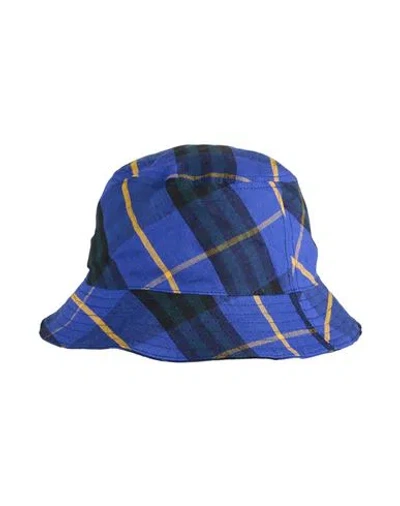 Burberry Man Hat Blue Size 7 ¼ Linen