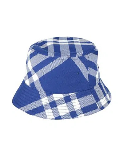 Burberry Check Wool-blend Bucket Hat In Blue