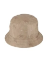 Burberry Man Hat Khaki Size 7 ¼ Cotton, Polyamide In Beige