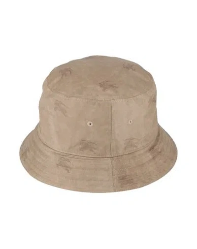 Burberry Man Hat Khaki Size 7 ¼ Cotton, Polyamide In Beige