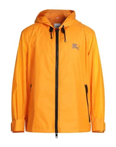 Burberry Man Jacket Apricot Size 36 Polyamide In Orange