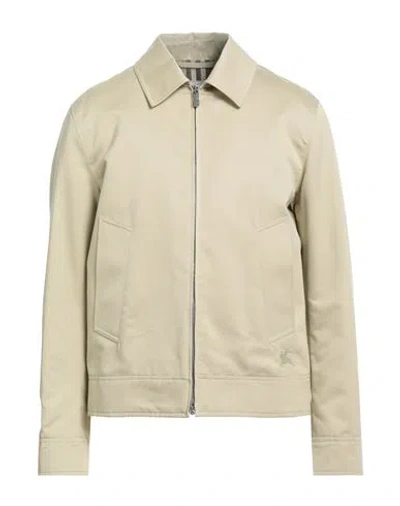 Burberry Man Jacket Beige Size 42 Cotton, Silk In Neutral