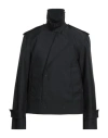 Burberry Man Jacket Black Size 40 Silk, Polyester In Black