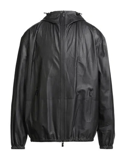 Burberry Man Jacket Black Size 42 Calfskin