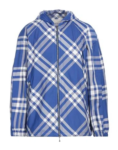 Burberry Man Jacket Bright Blue Size L Polyamide