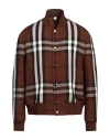 Burberry Landon Bomber Jacket In Brown