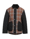 Burberry Men's Weavervale Check Quilted Jacket In Brown