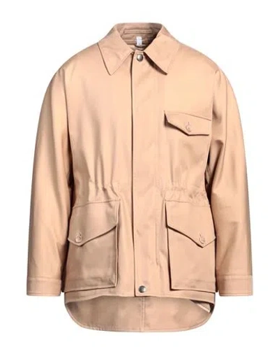 Burberry Man Jacket Camel Size 42 Cotton In Beige