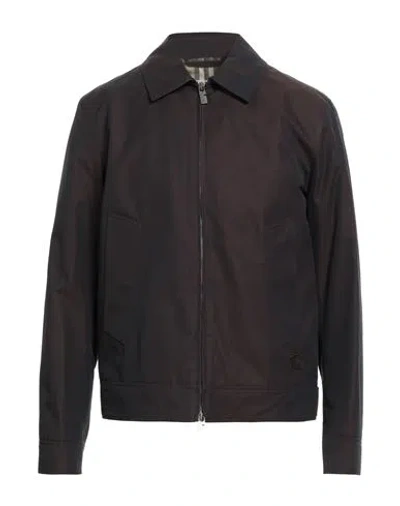 Burberry Man Jacket Dark Brown Size 44 Cotton