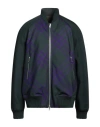 Burberry Check Reversible Bomber Jacket In Green