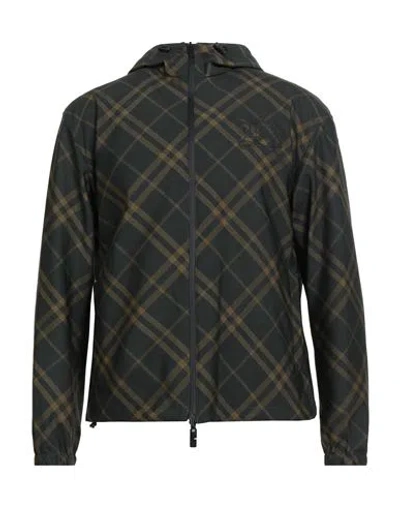 Burberry Man Jacket Dark Green Size M Polyester, Polyamide