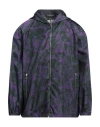 Burberry Man Jacket Purple Size L Polyamide In Purple