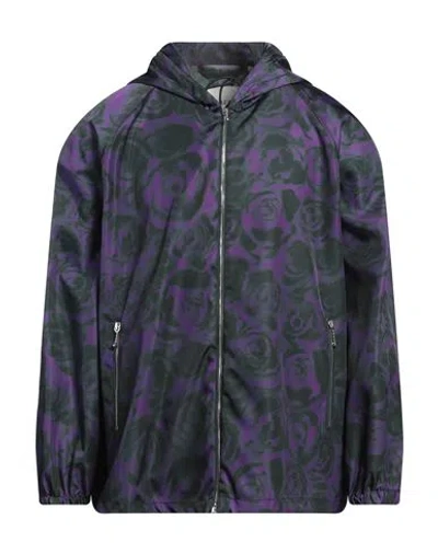 Burberry Man Jacket Purple Size L Polyamide