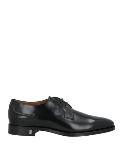 Burberry Man Lace-up Shoes Black Size 8 Leather