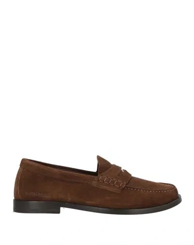 Burberry Man Loafers Chocolate Brown Size 9 Leather