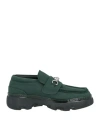 Burberry Man Loafers Dark Green Size 8 Leather
