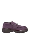 Burberry Man Loafers Plum Size 9 Leather In Purple