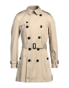 Burberry Man Overcoat & Trench Coat Beige Size 36 Cotton