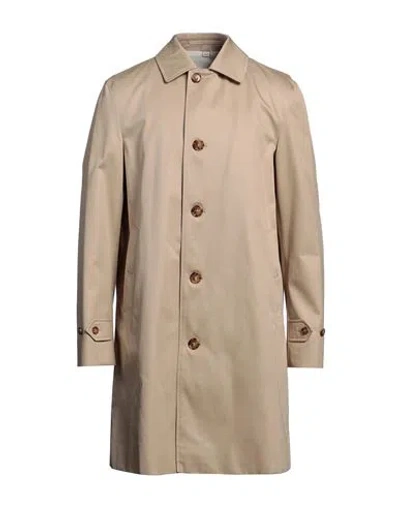 Burberry Man Overcoat & Trench Coat Beige Size 38 Cotton In Nude