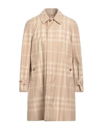 Burberry Man Overcoat & Trench Coat Beige Size 42 Cotton
