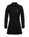 Burberry Man Overcoat & Trench Coat Black Size 34 Cotton