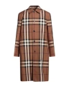 Burberry Vintage Check-pattern Cotton Coat In Brown