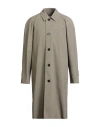 Burberry Man Overcoat & Trench Coat Grey Size 40 Virgin Wool, Elastane In Gray